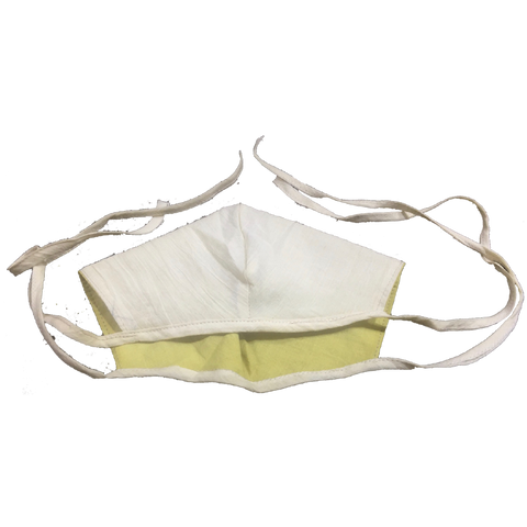 Face Mask Conical - 100% Organic Cotton Woven Ayurvedic Dyed  Double Layer